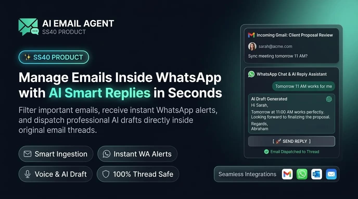 SS40 AI Email Agent - Software Solution by SS40 NETWORK